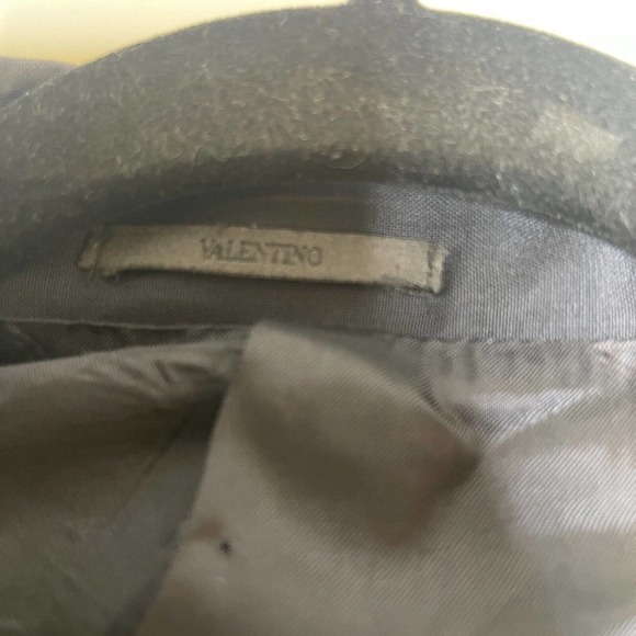 Men's Valentino Blazer Fleece Wool Black US 40 FR 50 Excellent! - Picture 3 of 8